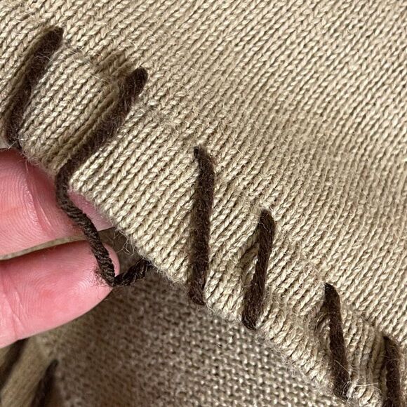 Vintage 220 Hickory Tan Fall Floral Camel Sweater Skirt Set Small - Picture 16 of 16